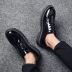 Winter Martin giày nam đế thấp cổ tròn retro giày nhỏ đầu to phiên bản Hàn Quốc của xu hướng giày hoang dã nước Anh màu đen shop giày thể thao Giày thấp