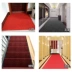 Hành lang thảm lối đi có thể được cắt cửa nhà cửa mat mat cửa da lộn cầu thang màu đỏ chống trượt nước hấp thụ tùy chỉnh