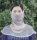 Серый настоящий шелк Qiaoqi маска