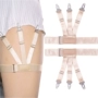 Lauren Katie Nhật Bản và Hàn Quốc new unisex áo sơ mi clip trượt garter clip vòng chân garter dây nịt cơ thể co dãn