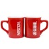 Đỏ vuông miệng cốc cốc cà phê biểu tượng tùy chỉnh Nestle cốc quảng cáo sữa tách trà cặp vợ chồng sáng tạo cup tùy chỉnh Tách