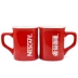 Đỏ vuông miệng cốc cốc cà phê biểu tượng tùy chỉnh Nestle cốc quảng cáo sữa tách trà cặp vợ chồng sáng tạo cup tùy chỉnh