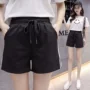 Cô gái mùa hè cô gái trẻ lớn học sinh tiểu học quần short cotton thể thao 12-13-14-15-16 tuổi - Quần short quần đùi bò nữ