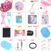 Mỹ phẩm trang điểm set full set của người mới bắt đầu chính hãng Hàn Quốc ánh sáng trang điểm nude trang điểm sinh viên người mới công cụ làm đẹp black rouge half n half water velvet Bộ trang điểm