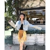 Vcruan Ashigo denim mỏng áo khoác nữ đoạn ngắn 2018 mùa hè mới cổ điển ánh sáng màu loose top xu hướng áo khoác nữ 2021 Áo khoác ngắn