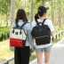 Nhật bản truy cập anello Lotte Oxford vải nam giới và phụ nữ ba lô giản dị túi vải túi du lịch sinh viên túi Ba lô