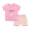 Mùa hè mới bé quần short cotton ngắn tay phù hợp với bé trai và bé gái Áo thun ngắn hai bộ cho bé sơ sinh 0-3-5 tuổi áo giữ nhiệt trẻ em