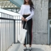 Mùa thu thể thao mới quần nữ sinh viên Hàn Quốc phiên bản của gầy quần giảm béo quần hoang dã Harajuku bF gió xà cạp giản dị quần ngố nữ cao cấp Quần tây thường
