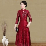 Элитное свадебное платье для мамы, вечернее платье, юбка, ципао, яркий броский стиль