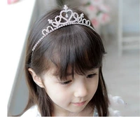 Детский аксессуар для волос для принцессы для невесты, кварц, ободок, заколка для волос, в корейском стиле, подарок на день рождения