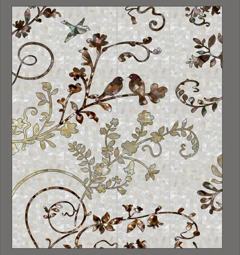 AFSJ Shell Mosaic Cuzzle Carbing Dense Toper Dofa Foine Wall Plain настройка