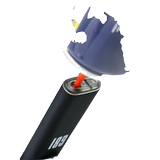 Мужская одноразовая креативная синяя электронная ветрозащитная зажигалка, делается под заказ