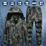 Зимняя эластичная хлопковая утепленная камуфляжная дорожная удерживающая тепло куртка для работы, защита от ожогов