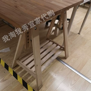 7.1 IKEA по домашней покупке покупки полков Fifenwald's с ногами на полке, ноги стола