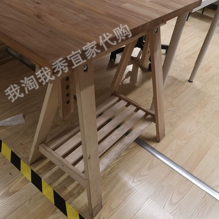 7.1 IKEA по домашней покупке покупки полков Fifenwald's с ногами на полке, ноги стола
