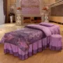 khăn trải giường đẹp đơn giản denim bedspread tùy thẩm mỹ viện Wenxiu gia đình bốn tùy chỉnh massage massage giường bộ bảng - Trang bị tấm khăn trải giường spa