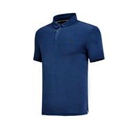 Li Ning ngắn tay áo polo nam 18 đào tạo nhanh chóng làm khô mát ve áo mùa hè đan thể thao APLN055 áo polo nam