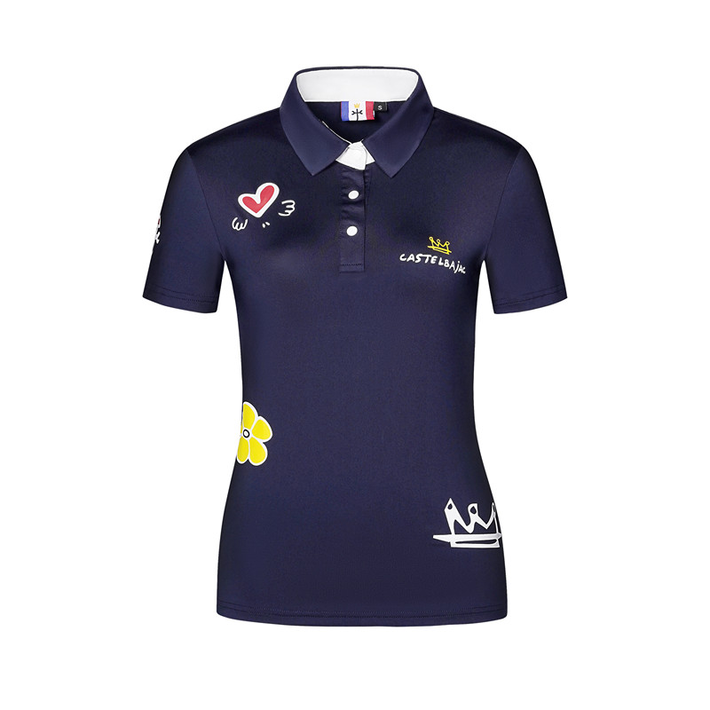 Royal Bluegolf female Short sleeve T-shirt new pattern ventilation Quick drying female clothing elastic force Self cultivation Show thin jacket GOLF Jersey