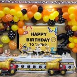 Грузовик, воздушный шар, полицейская машина, танк, детское вечернее платье, пожарная машина