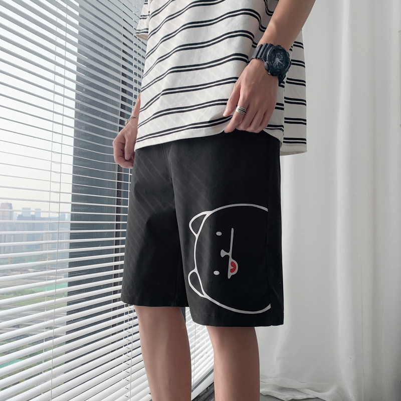 Casual shorts, men's sports, summer trend, loose fitting breeches, work clothes, fashion brand INS, versatile wear, 5-point beach pants