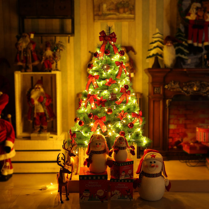 淘宝粉色樱花圣诞树套餐圣诞节装饰品摆件