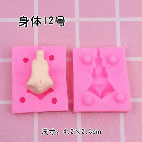 Сверхлегкая глина, фигурка, кукла подходит для мужчин и женщин, универсальный фондан для всего тела, силиконовая форма, «сделай сам»
