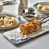 Đảo Gile tuyết tự hào Hanmei bát gốm vẽ tay phong cách Nhật Bản bát ramen gia dụng Bộ đồ ăn bằng gốm bát đĩa bát cơm - Đồ ăn tối Đồ ăn tối