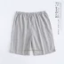 Mùa hè cotton quần short đôi gạc quần pajama cộng với phân bón XL chất béo MM200 kg điều chỉnh nhà quần phụ nữ mang thai
