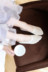 Rex thỏ mùa xuân và mùa hè băng lụa đậu giày vớ vớ nông vớ vớ chống trượt silicone chống trượt tất nữ vô hình quần tất nữ Vớ mắt cá chân