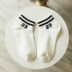 Rex rabbit ladies socks mùa hè phần mỏng vớ cotton hai thanh vớ phụ nữ vớ vớ thể thao thấp để giúp nông miệng vớ thuyền tất nữ Hàn Quốc bền đẹp Bít tất nữ