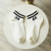 Rex rabbit ladies socks mùa hè phần mỏng vớ cotton hai thanh vớ phụ nữ vớ vớ thể thao thấp để giúp nông miệng vớ thuyền