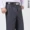Kangaroo quần nam cao eo phù hợp với quần người đàn ông trung niên của quần linen lỏng đôi nếp gấp miễn phí ủi phù hợp với quần của nam giới