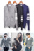 Mùa thu và mùa đông tide thương hiệu tb cardigan áo len áo len nam giới và phụ nữ vài mô hình Hàn Quốc phiên bản của tự trồng giản dị áo len áo Cặp đôi áo len