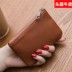 Người đàn ông da và phụ nữ nhỏ coin purse siêu mỏng da dây kéo túi đồng xu ví ngắn tay thẻ chìa khóa thẻ gói nữ ví michael kors Ví tiền