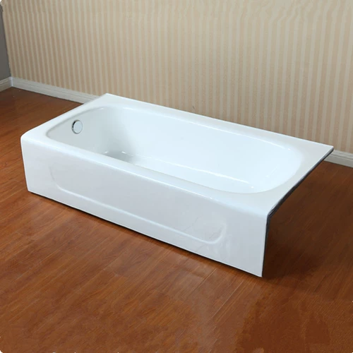 Упрощенная ванная комната для одиночной юбки Инкрустированная 1,5 м чугунная ванна нано -карлайна встроенная бесшовная гетерогенная ванна