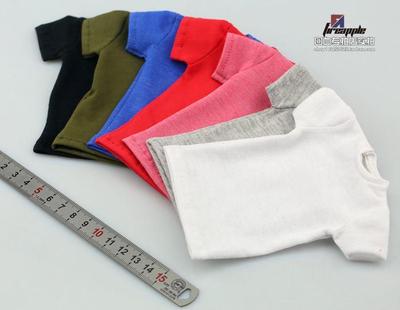 taobao agent Spot 1/6 trend soldiers pure color short -sleeved T -shirt multi -color optional
