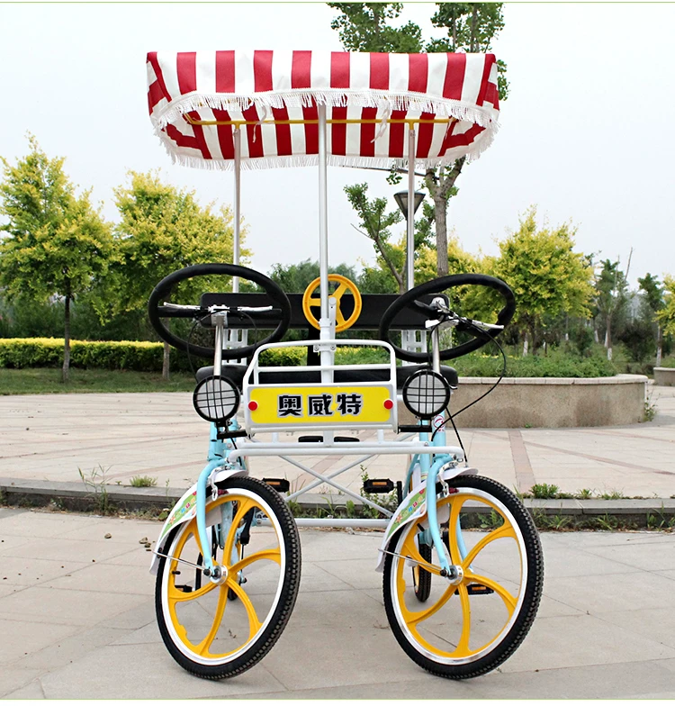 Велосипед- tandem на четыре колеса для взрослых, семейный стиль, для любимого