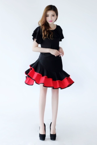 Новая латинская танцевальная юбка Большая юбка юбка летняя квадратная танце