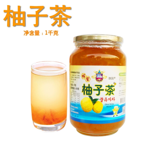 1 бутылка провинция Бесплатная доставка корейская медовая грейпфрут чай Семейство грейпфрут чай медовый мед меда 1000g