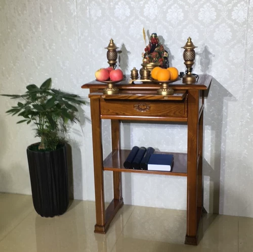 Домашний буддийский твердый древесина для стола Гуаньин Шентай Кабинет