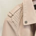 2018 mùa thu mới trạm Châu Âu Haining da hồng nhỏ da nữ ngắn Hàn Quốc phiên bản của slim đầu máy pu áo khoác