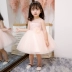 Cô gái công chúa váy fluffy trẻ em chủ nhà trang phục buổi tối nước ngoài hoa nhỏ Cô gái váy cưới trang phục piano mùa hè - Váy trẻ em Váy trẻ em