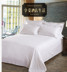 Khách sạn khách sạn bộ đồ giường lanh bán buôn satin tinh khiết bông trắng mã hóa dày trải giường trải giường 笠 Khăn trải giường