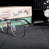 Мудюанский ретро ретро резовый резной пилот Шуанлян Глассные очки рама зеркальный рамка мужская прилив Super Light Pure Titanium Женщины могут быть в паре с глазами