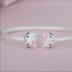 925 sterling bạc hello kitty Hello Kitty baby baby baby vòng tay nam và nữ vòng tay trẻ em bạc trang sức vòng tay trầm hương Vòng đeo tay Cuff