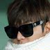 Hàn quốc tiger head hộp đen của nam giới kính mát đầy màu sắc ladies sunglasses cá tính màu trắng hộp lớn xu hướng vuông đen siêu Kính râm