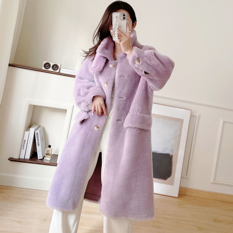  S 100-120 pounds+Purple, long, mid-length  