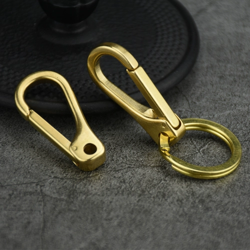 Брелок, латунные аксессуары, кожаная подвеска ручной работы, простой и элегантный дизайн