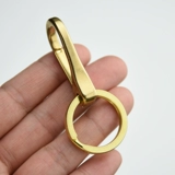 Брелок, латунные аксессуары, кожаная подвеска ручной работы, простой и элегантный дизайн