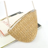 Свежий ремешок для сумки, плетеная соломенная сумка на одно плечо, ключница, в корейском стиле